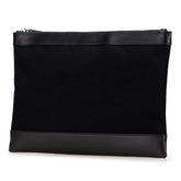 Canvas Navy Clip M Clutch